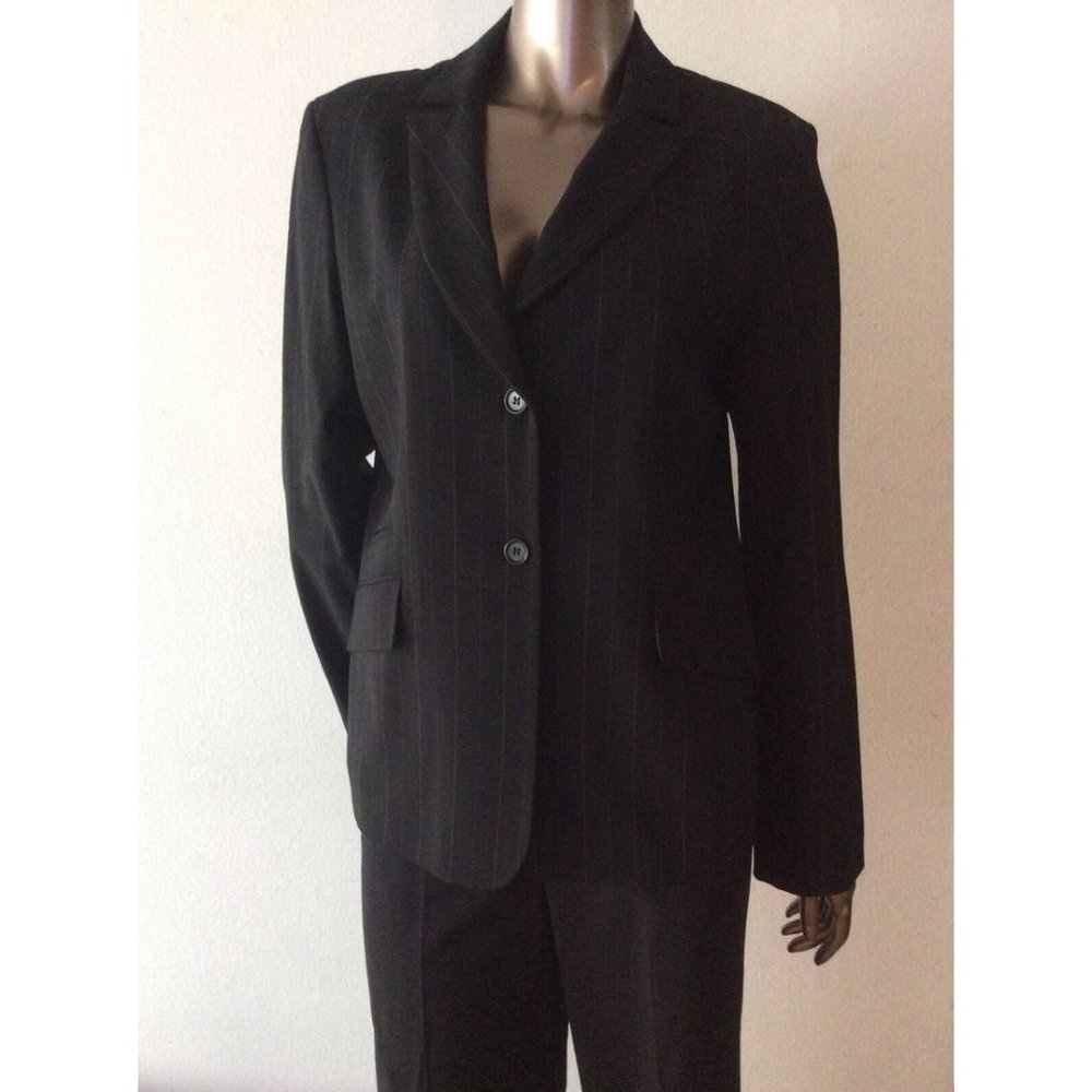 NWT BCBG Max Azria black striped office blazer 10